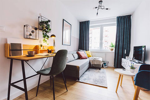 Salon élégant dans un Airbnb à Six-Fours-les-Plages